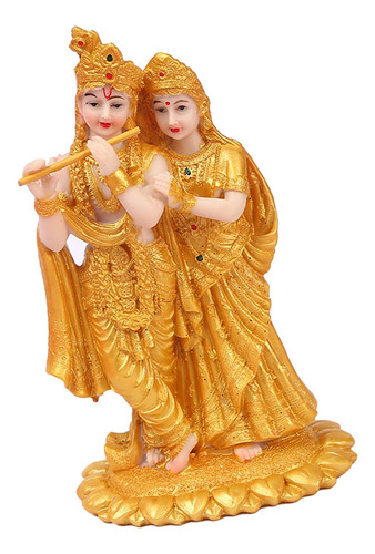 Ndia Radha Krishna Estatueta Estátua Decoração De Mesa