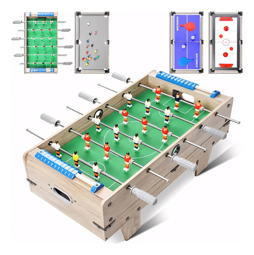 Mesa Múltijuegos 4 En 1 Diseño Portátil Billar Ping Pong Hoc