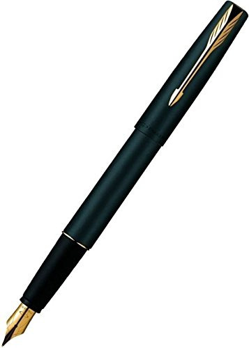 Parker Frontier Negro Mate (plumin Dorado) Gt Pluma