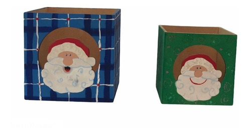 Set De 2 Cajas Navideñas, Santa Claus