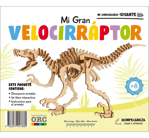 Velociraptor - Mi Dinosaurio Gigante 3d