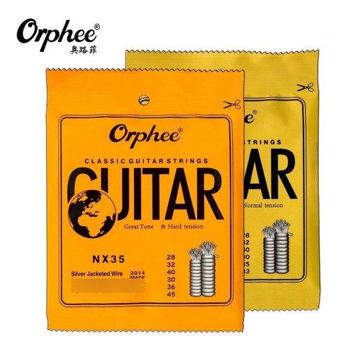 Cuerdas Orphee Guitarra Clásica Acústica Nylon Alta Tensión
