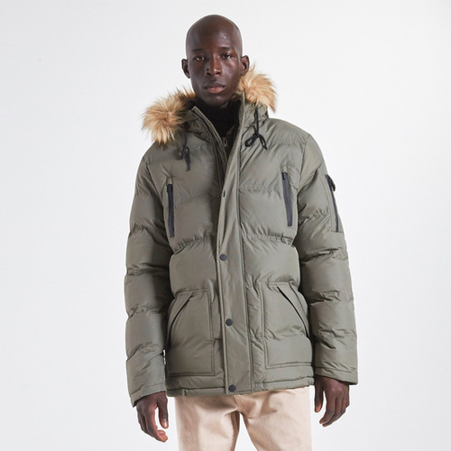 Campera Hombre Puffer Inflada Capucha Kaskade Parka Supply