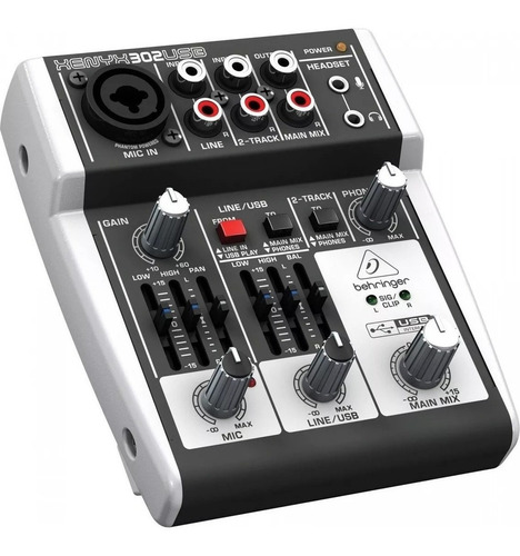 Imagen 1 de 1 de Consola Mixer Behringer Xenyx 302 Usb - 3 Canales Compacta