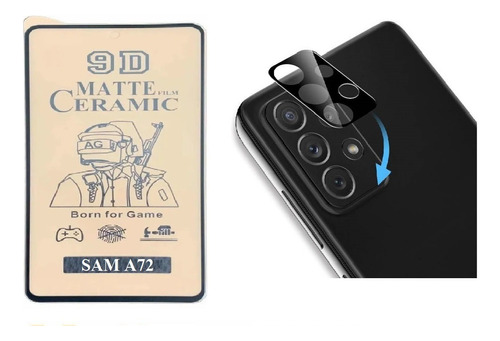 Combo Vidrio Ceramico Matte Y Vidrio Camara Samsung A72