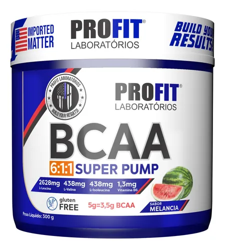 Bcaa 6:1:1 Super Pump Powder 300g - Profit Sabor Melancia