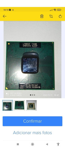 Processador Dual Core Pentium T3400 De Notebook (Usado)