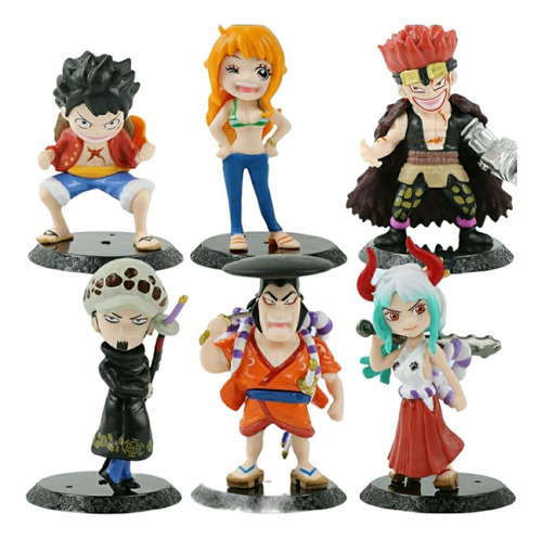 Figuras One Piece Colección X 6 Personajes Luffy Anime