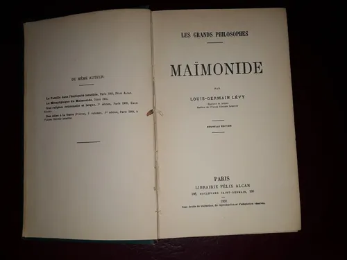 Maimonide-louis-germain Lévy | MercadoLibre