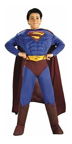 Disfraz Niño - Disfraz De Superman Con Pecho Musculoso De Lu
