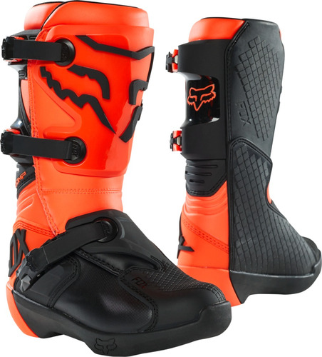 Bota Motocross Fox De Niño  Yth Comp - Naranja