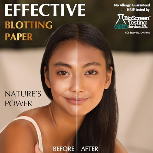 Toallitas Absorbentes De Aceite Natural Para El Rostro Con C