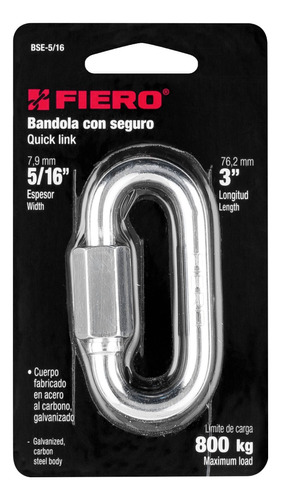 Bandola Con Seguro 5/16 PLG Truper
