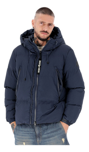 Campera Bross London Con Cinta Marino