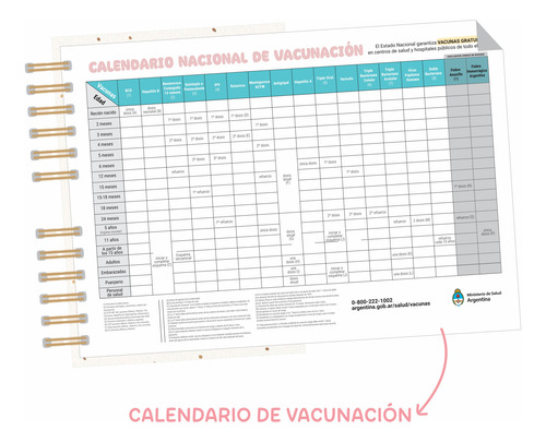 Cuaderno Pediatrico Completo Bebé Regalo Baby Shower Elefante
