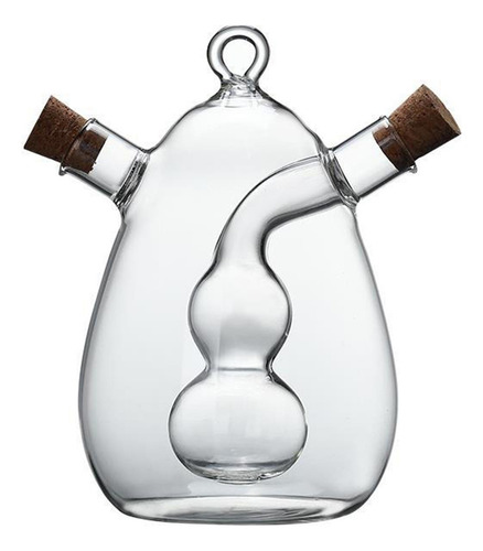 Botella De Aceite De Vidrio Con Dispensador De Tapones De