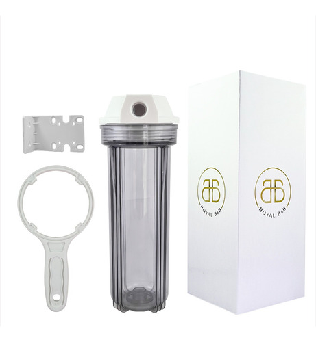 Kit 2 Carcaças 9 3/4 + 2 Plissado + 2 Carbon Block + 4 Pp Cor Transparente