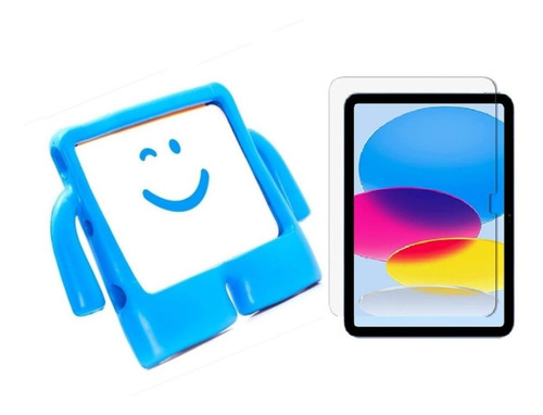 Protector Funda Niños + Vidrio Antigolpes Para iPad 10 2023