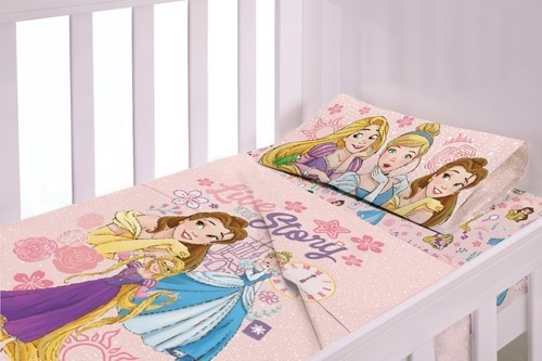 Sabanas Para Cuna Funcional Bebe Disney Princesas Piñata 