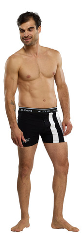 Boxer Largo Hombre Algodón Licra Alfani Suave, Comodo 2078