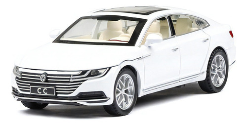 2020 Volkswagen Cc Miniaturas Coches De Metal Con Luces Y Color Blanco