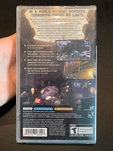 Ghost In The Shell: Stand Alone Complex Psp Nuevo (Usado)
