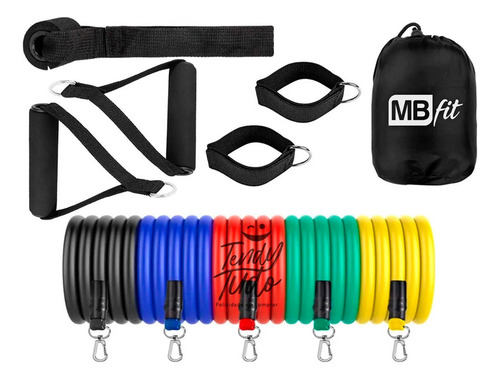 Imagem 1 de 7 de Elastico Academia Em Casa Exercicios Resistência Extensor