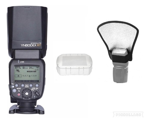 Flash Yongnuo Yn 600ex Rt Ii P/ Canon+ Difusor +rebatedor
