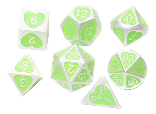 7 / Set Dados De Varios Lados Sólidos D4 D6 D8 D10 D12 D20