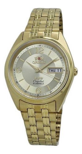Relógio Masculino Orient Fab0000cc9 Automático Clássico Cor da correia Dourado Cor do bisel Dourado Cor do fundo Dourado