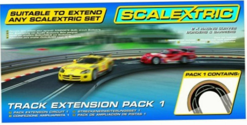 Scalextric Track Extension Pack, 2 Bordes Curvos Para