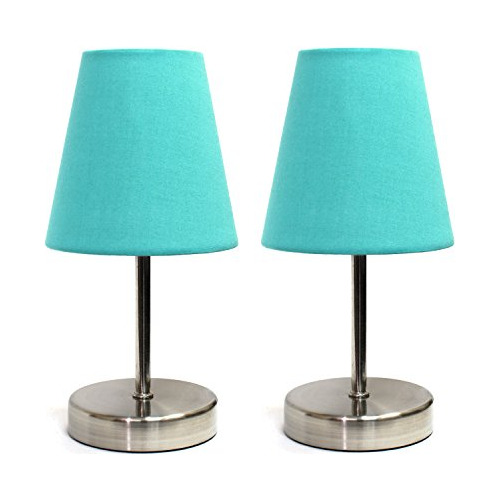 Simple Designs Home Lt2013-blu-2pk Mini Basic - Lámpara De M