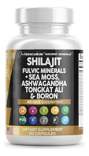 Yerba Mate  Suplemento De Shilajit Puro 10.000 Mg Himalaya C