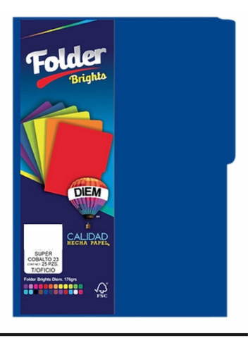 100 Folders Azul T/carta Diseño Personalizado En Serigrafía