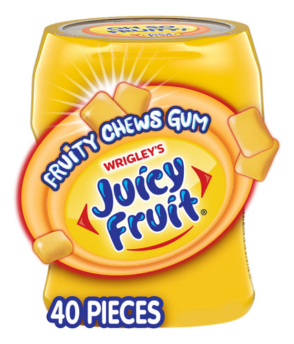 Chicles sin azucar Juicy Fruit 40 piezas - 80g