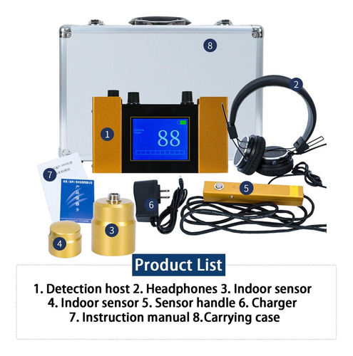 Detector De Fugas De Tuberías De Agua, Sensor De Geófono