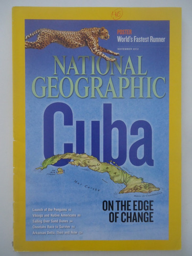 National Geographic #nov 2012 Cuba - Em Inglês  Com O Poster