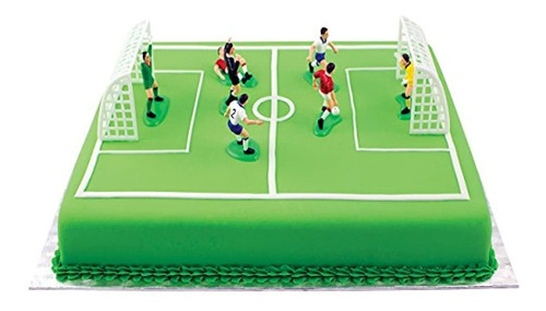 Juego De 9 Adornos Para Tartas Y Cupcakes (diseño Futbol)