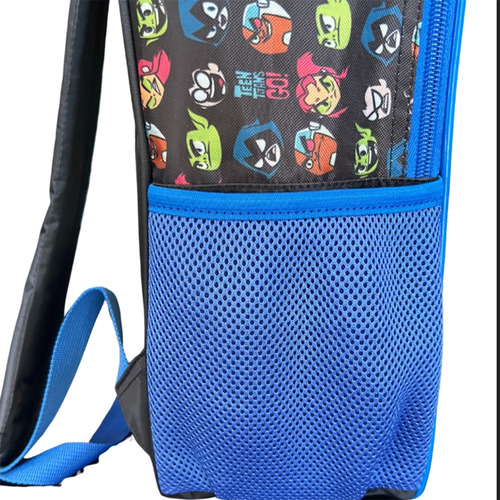 Mochila Jovens Titans Escolar Infantil Teen Titans Go Costas Cor Azul