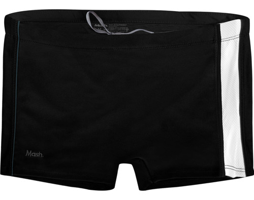 Sunga Boxer Mash Preta Com Lista Branca