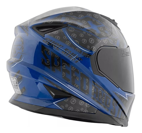 Casco Integral Ss1600 Speed & Strength Sure Shot Blue Black 