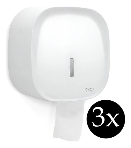 Kit 3 Dispenser Porta Papel Higiênico Rolão Lavabo Banheiro