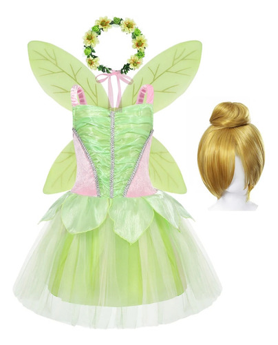 Vestido De Princesa Tinker Bell Para Niña, Fiesta De Hallowe