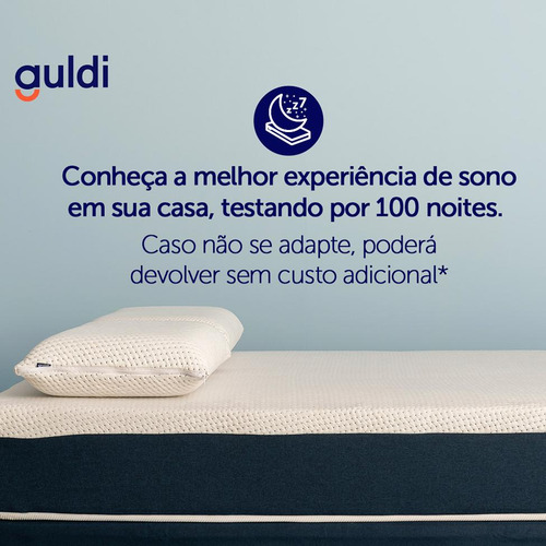 Colchão Viúva Guldi Firme Mola Ensacada (25x128x188) Bran... Cor Branco