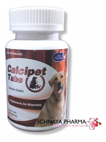Pets Pharma Calcipet Tabs (calcio) Para Perros/gatos 30 Tab