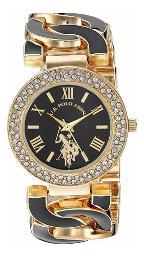 Reloj Mujer U.s. Polo Assn. Usc40303az Cuarzo Pulso Dorado