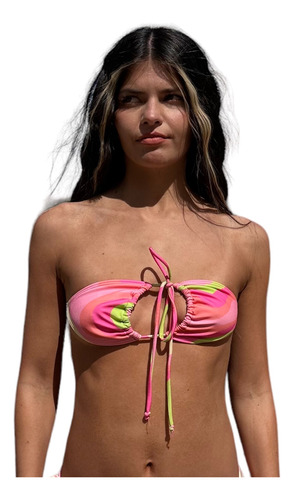 Bikini Cocot Corpiño Estampado Malla Mujer