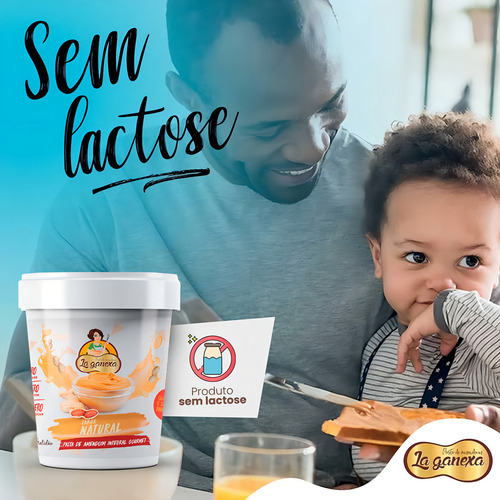 Pasta De Amendoim Integral La Ganexa Gourmet Natural 450g