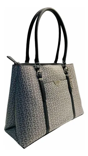 Bolsa guess negra con gris new arrivals