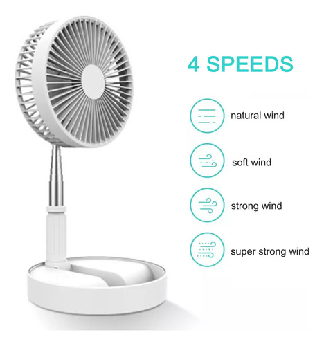 Pj Ventilador De Escritorio, Ventilador De Piso, Ajustable